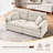  KORSER Loveseat Sofa with Deep Seat Cloud Couch with 2 Pillows , Chenille 2-Seater Sofa Small Couch for Living Room, Assembly Required-2135579641