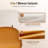 24" Upholstered Counter Height Stool with Ginger Yellow Faux Leather Seat and Gold Metal Frame (Set of 2)-1545981308-1546337243