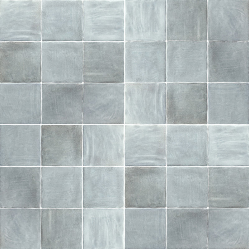 Riad 4X4 Ceramic Wall Tile, Blue