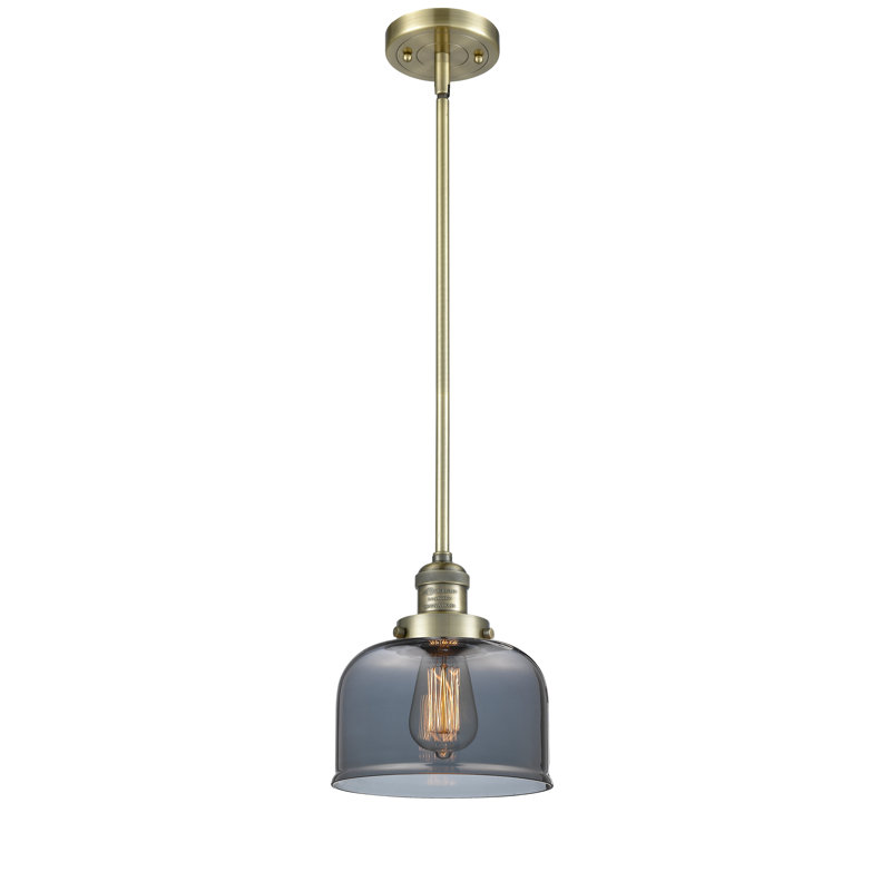 Celaya 1 - Light Pendant, Plated Smoked, Antique Brass, 10" H x 8" W x 8" D
