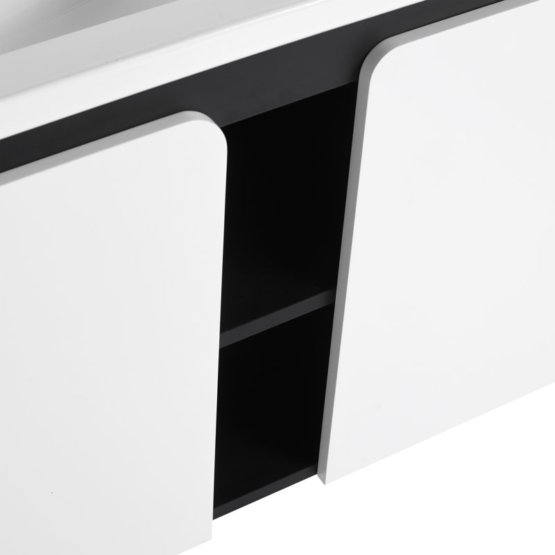 Floating Wall-Mounted Bathroom Vanity With Single Sink