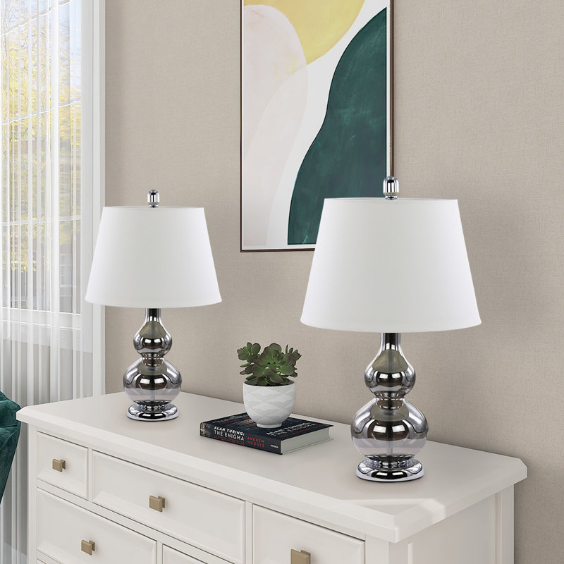 Jayden Metal Table Lamp, Smoky Gray