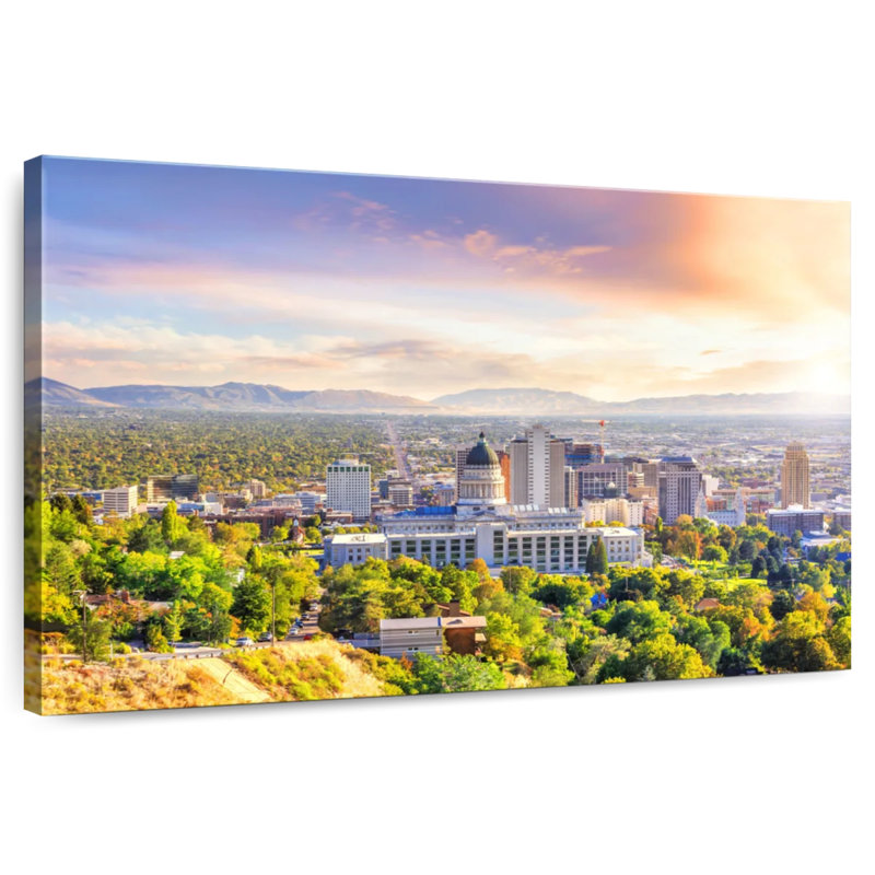 Nicci Breathtaking Salt Lake City, 24" H x 36" W
