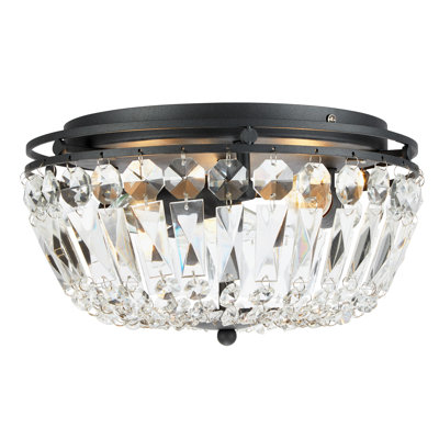 Rock Glass Flush Mount