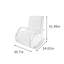 Modern Single Rocking Chair with Metal Base