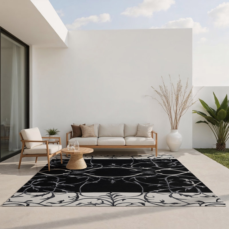 Gothic Grace Indoor And Outdoor Area Rug, Rectangulaire 8 pi x 10 pi