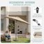 Parasol de marché 120 po, 8 nervures en fibre de verre et UPF de 90, beige-697899462-702979904