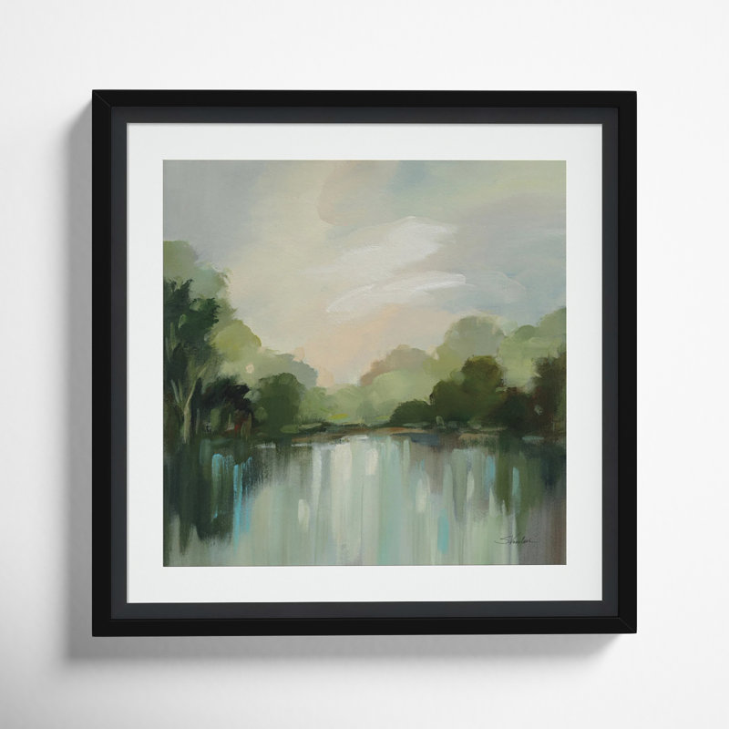 Cool Spring Day by Silvia Vassileva, 13" W x 13" H, Black
