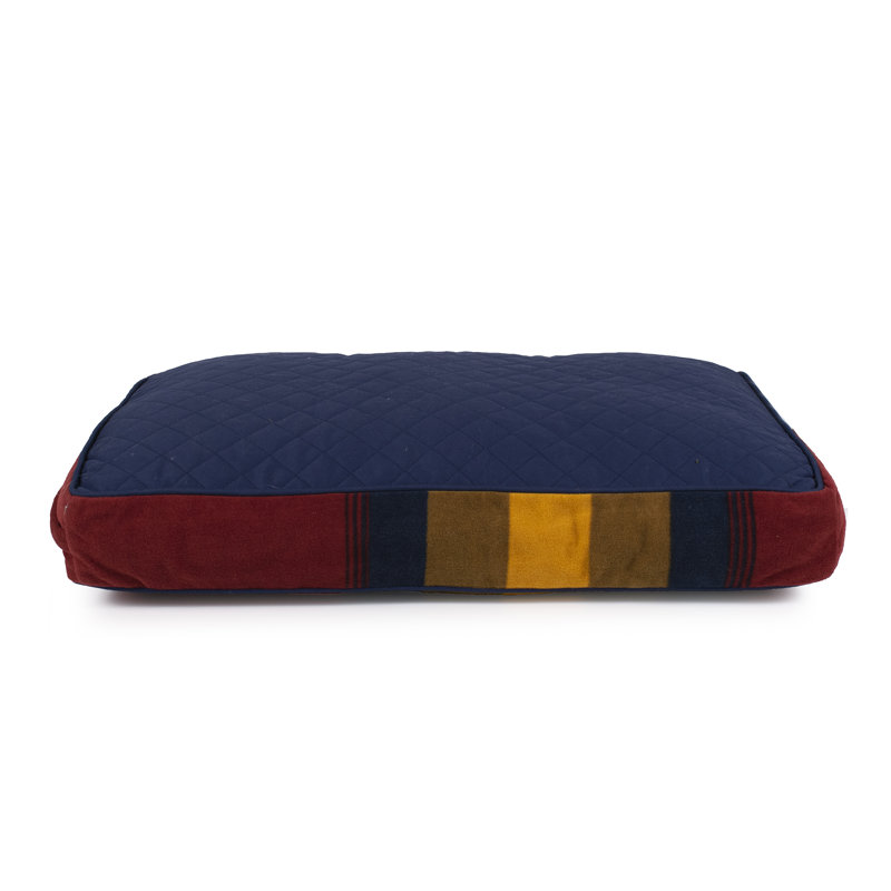 Small Elevated Outdoor Striped Polyester Pet Bed