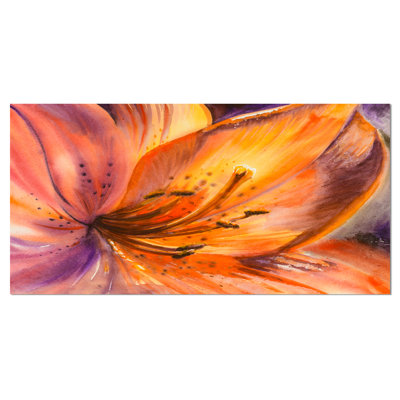 " Orange Lily Flower "