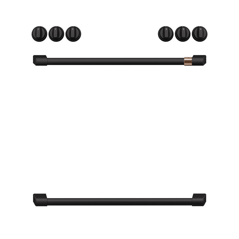 Front Control Electric Range Handle Kit, Flat Black