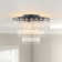3-Light Tiered Chandelier Shell Flush Mount Ceiling Light