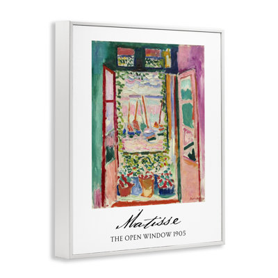 La giclée encadrée The Open Window Matisse, design par Vintage Hustle