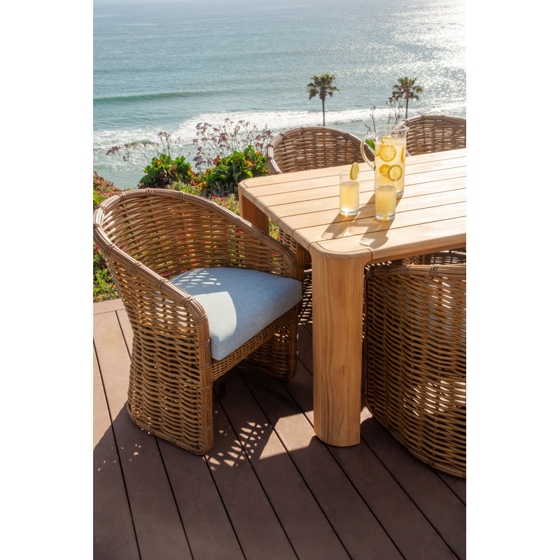Natural Teak Outdoor Teak Dining Table