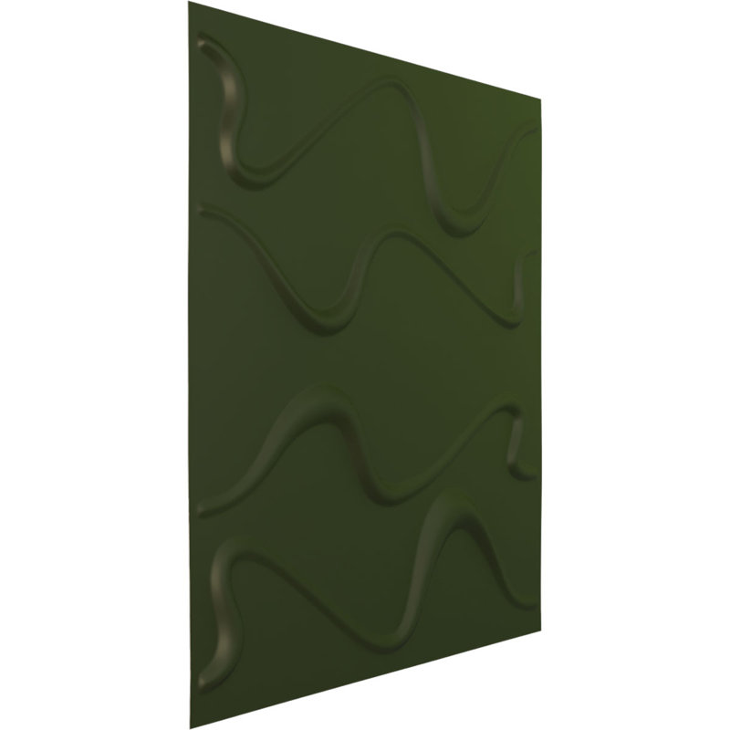 Panneau mural décoratif 3D EnduraWall Versailles, l 19 5/8 po x H 19 5/8 po, vert Canyon Canyon UltraCover (couvre 2,67 pieds carrés)