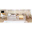 Lit plateforme double en bois avec garde-corps-26402262