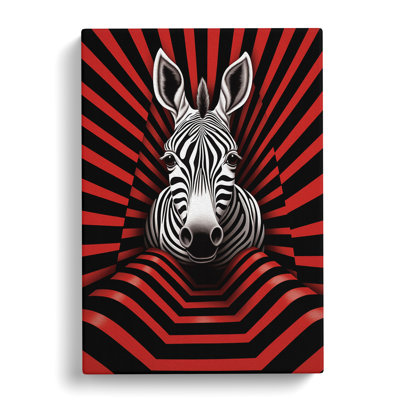 Zebra Op No.2 - Single Picture Frame Print