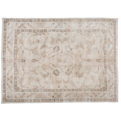 Tapis de zone en laine 8 pi 9 po x 11 pi 8 po one-of-kind à la main noué la Pakistani
