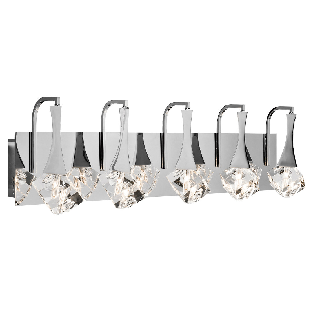 Thorgunn 5 - Light Dimmable LED Vanity Light Everly Quinn