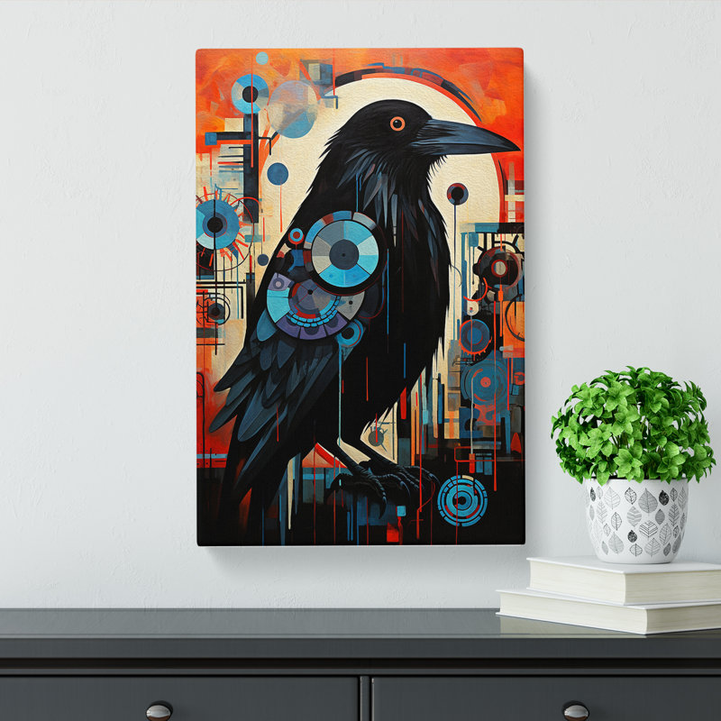 Crow Constructivism - No Frame Print, 60cm H x 40cm W x 3cm D