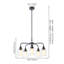 Flarescape 5 - Light Bell Clear Glass Pendant Chandelier