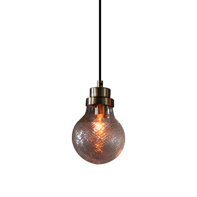 Quinton 1 - Light Brown Bulb Pendant