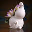 Prosperity gourd & porcelaine lotus - Élégante décoration artisanale faite à la main