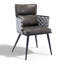 Chaise rembourrée avec accoudoirs Weaving Design-986535190