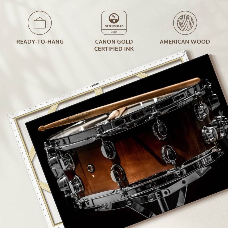 Abarca Musical Drum, 8" H x 12" W