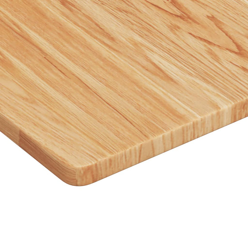Aleazay 100cm Solid Wood Bathroom Vanity Top, Oak/White