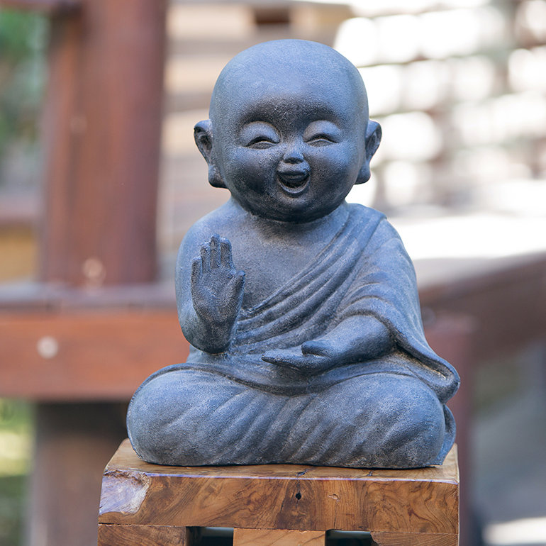 Religious & Spiritual Weather Resistant Fiberstone Garden Statue