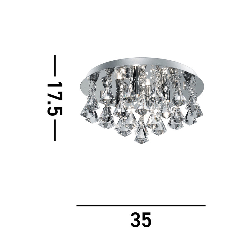 Rainier Crystal Flush Mount