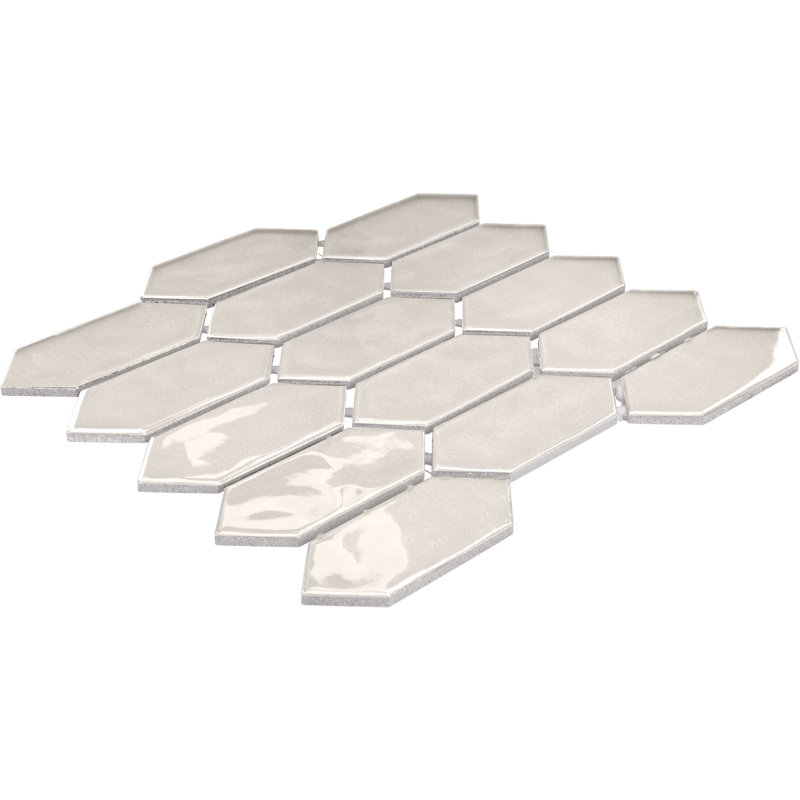 Daltile Mythology 2" x 5" Ceramic Picket Mosaic in Glossy Chronos (12 PC per Carton) (8.76 SQFT per Carton), Olympus