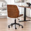 Chaise de bureau rembourrée en similicuir Bryonie-340057852