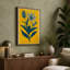 Single Stem in Gold Botanical 1 Piece Wrapped Canvas Wall Art-2042678422-2042678510