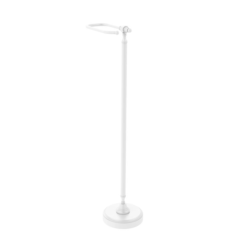 Porte-papier hygiénique sur pied Gober, Blanc mat