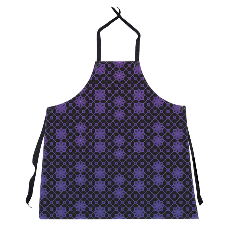 Tablier de treillis classique, Bleu / Mauve