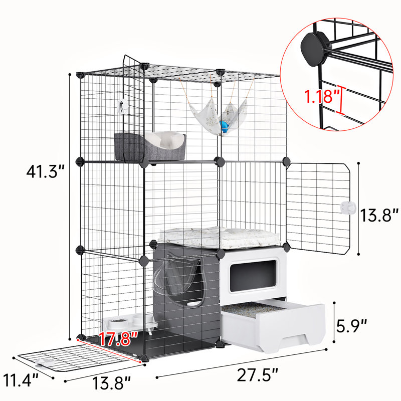 Fardows Portable Cat Cage