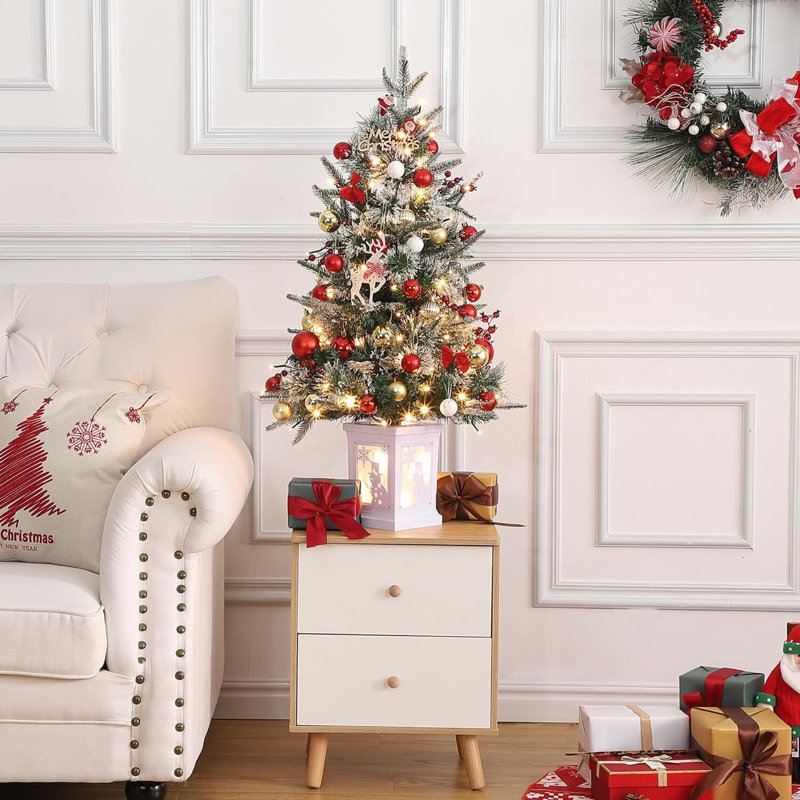 Arbre de Noël artificiel éclairé 36 pi