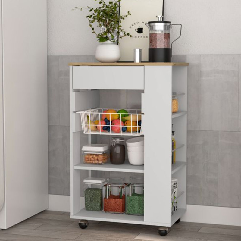 Chantrelle Kitchen Island, White