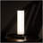 13-Inch LED Illuminari White Crystal Sand Rocks Column Table Lamp