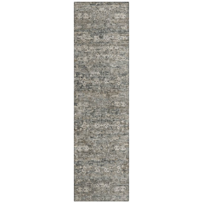 Machine Washable Indoor/Outdoor Hashlamoun ACN2324 Ikat Rug