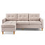 Canapé modulaire en L avec repose-pieds et canapé modulaire convertible en L-593952930