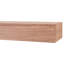 Modern Ember Walnut Creek Fireplace Mantel Shelf - 9" Depth, Close-Grain Details - Real Walnut Wood-899038330-899056480