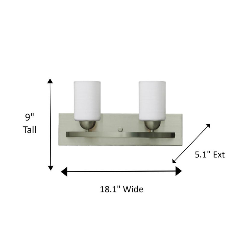 Éclairage pour meuble-lavabo à intensité variable Aimilia, Acier, 2