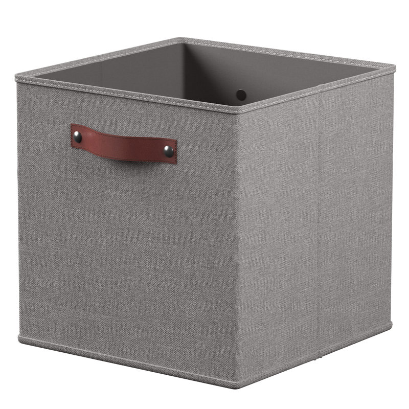 Ensemble de bacs de rangement en tissu, gris, H 13 po x l 13 po x P 13 po