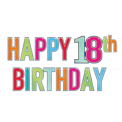 Banderole Foil Happy Birthday