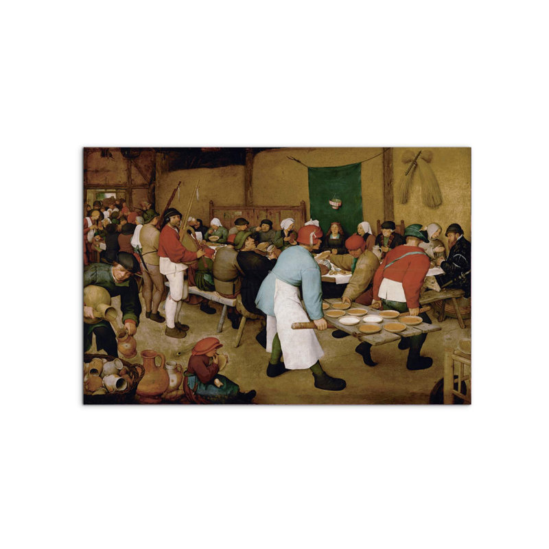 Peasant Wedding 53×80 cm MetalArt Materic Aluminum Satin Effect, Frameless Panel, Lightweight Ready to Hang