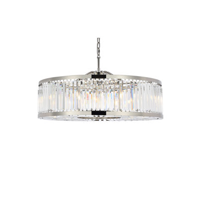 Dorinda 10 - Light Dimmable Drum Chandelier