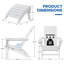 Tulloch Foldable Outdoor Adirondack Chair With Ottoman-712236464